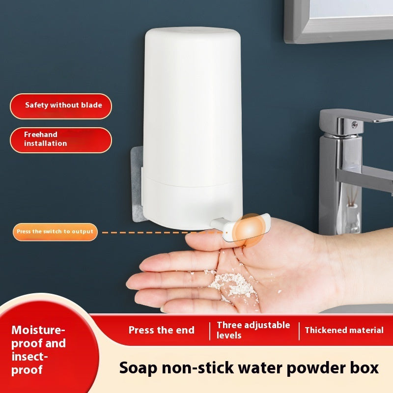 Soap Grinder Dispenser Wall Mounted Dry Organizer Powder Grinding