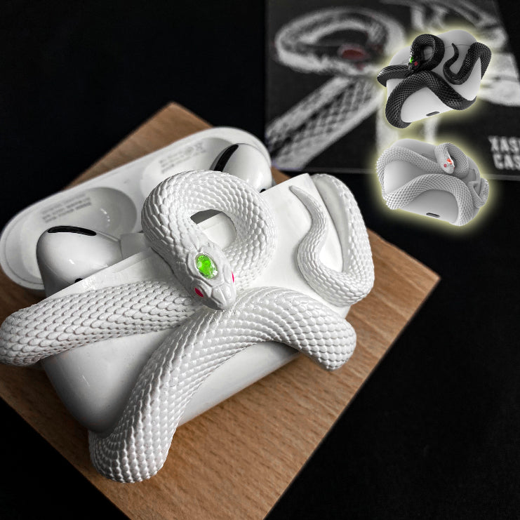 Creative Snake Wireless Earphone Silicone Case