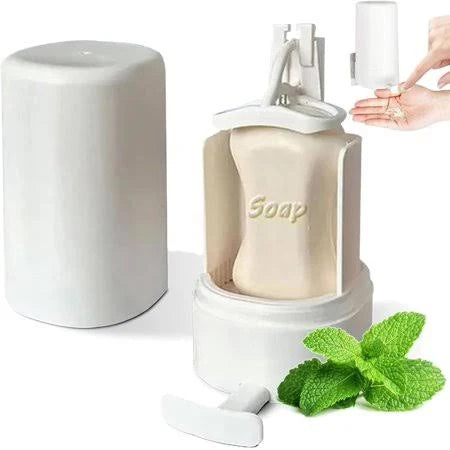 Soap Grinder Dispenser Wall Mounted Dry Organizer Powder Grinding