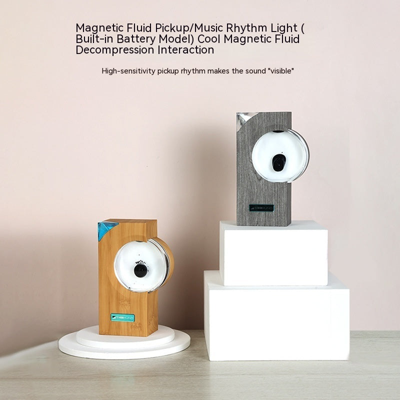 Dancing Ferrofluid With Music Rhythm Magnetic